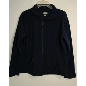 Uniti Casuals Women's Small Blue Fleece Full Zip Jacket 90s Retro Y2k Flexible